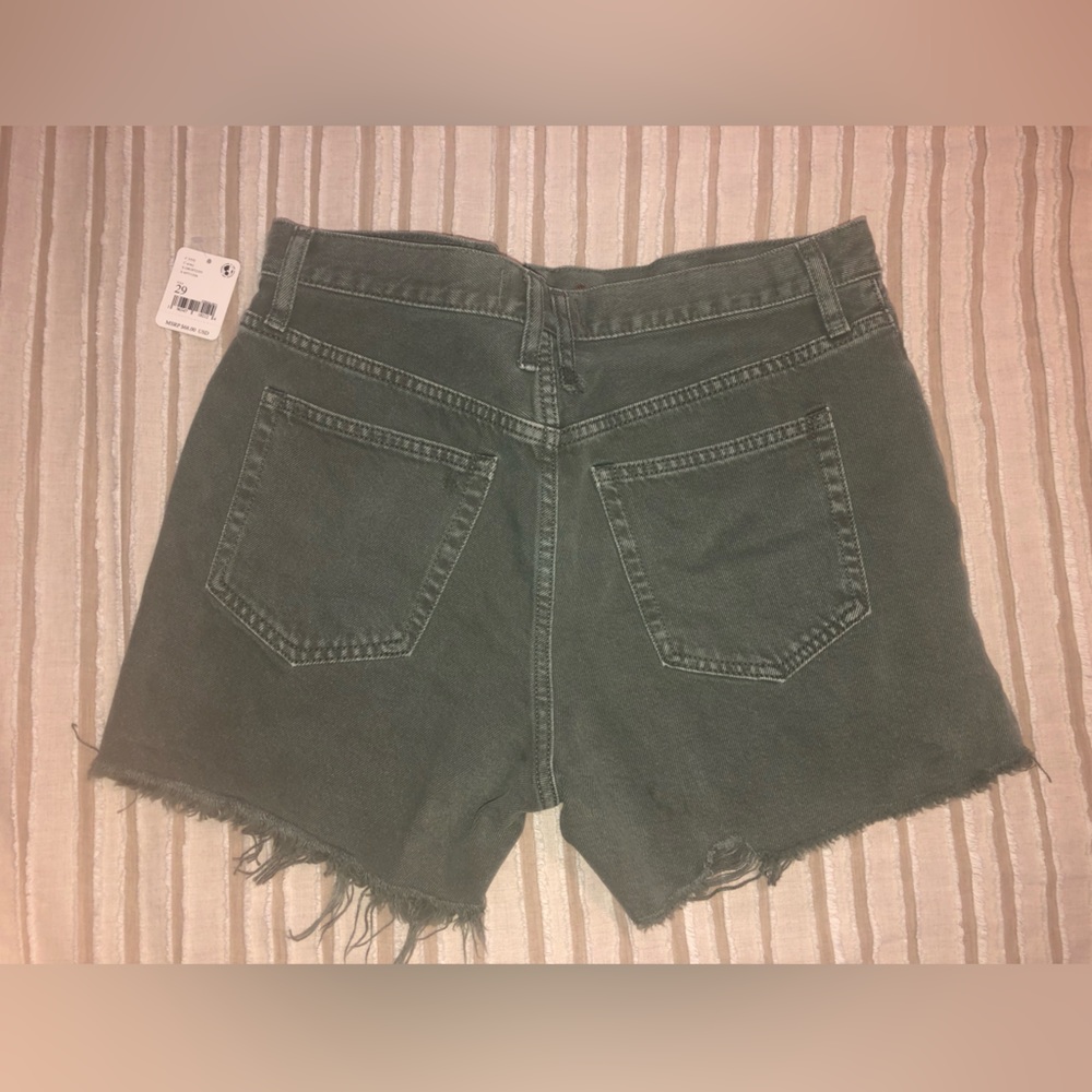 Free People Sage/Army Green Shorts. Brand New with Tags